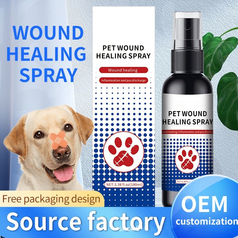 Уход за послеоперационным лечением ран для домашних животных Успокаивающий спрей для кошек и собак