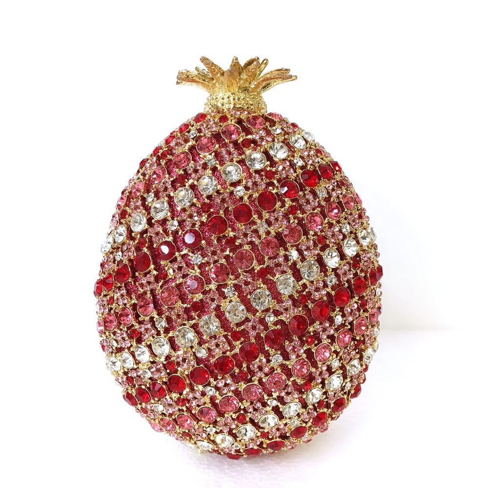 BL135 fruta piña forma de cristal bolsas de banquete de diamantes bolsas de diamantes damas europeas y americanas