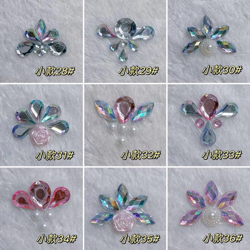 Boutique eyebrow stickers adult children painted with festive stage performance explosive diamond stickers with transparent adhesive Boutique eyebrow stickers adult children painted with festive stage performance explosive diamond stickers with transparent adhesive