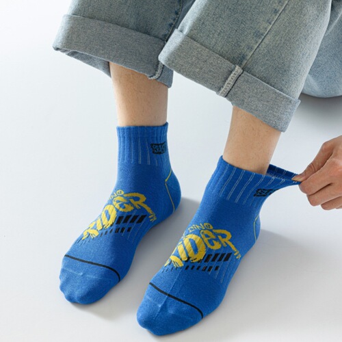 Socks Men's Short Socks Spring and Summer Thin Boys Sports Socks Sweat-Absorbent Short Cotton Socks Trendy Men's Socks Zhuji Wholesale