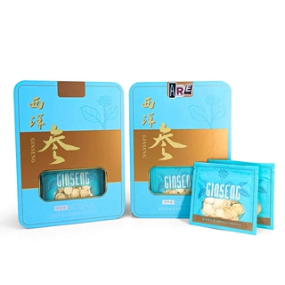 厂家定制logo高档食品级中药铁盒包装马口铁开窗阿胶西洋参长方罐