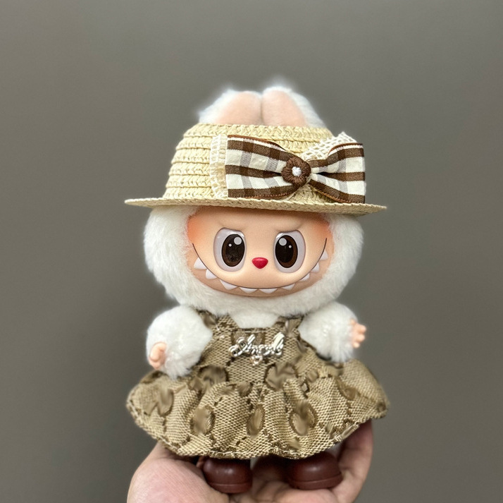 仅衣服适用于拉布布娃衣一二三代搪胶玩偶挂件公仔可穿圣诞娃衣套|undefined