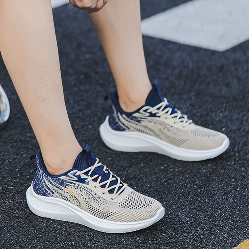 Fashionable demi-season low breathable sports shoes, universal casual footwear, for running