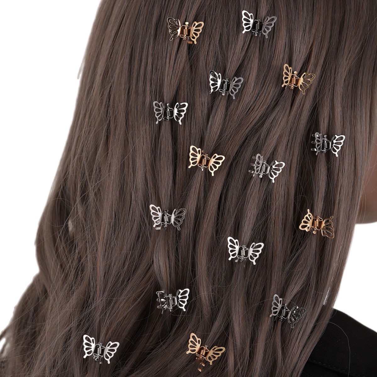 Cute Butterfly Metal Plating Hair Claws display picture 2