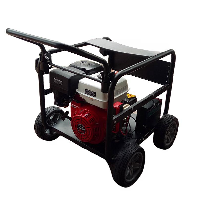 250公斤压力汽油驱动高压清洗机小区物业广场洗地机工业高压水枪