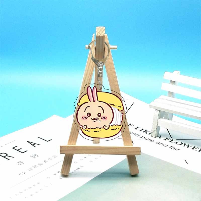 chiikawa ジイカワ ハチ小八 ins 漫画かわいいランドセル小さなペンダントアクリルキーホルダー|undefined