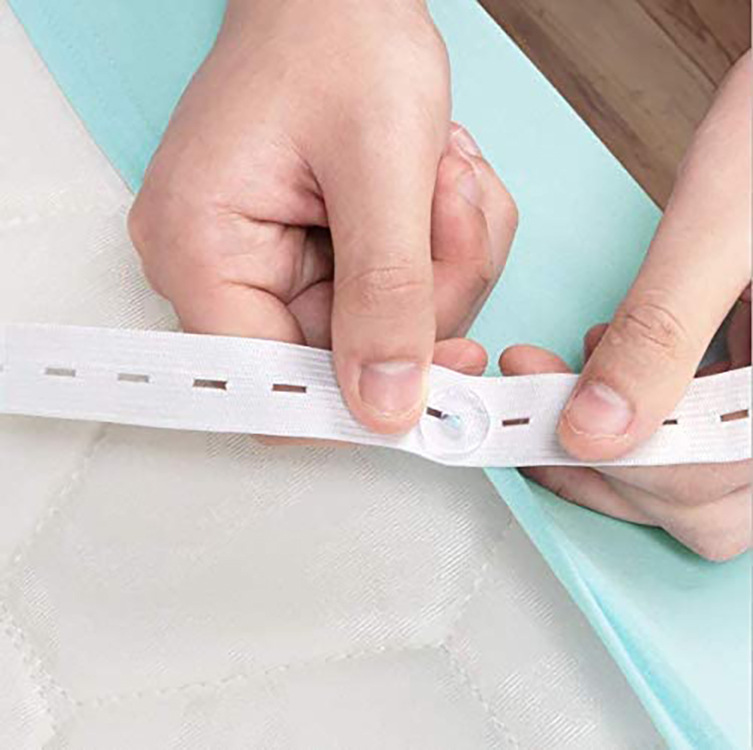 Suministro directo de fábrica, procesamiento, falda de cama ajustable envolvente de poliéster de color sólido personalizada, Amazon transfronterizo