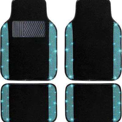 dirt-blocking mats, available for dropshipping, Avtomobil döşəmə paspasları - sequin-style-11-3344cmrear-row-two-piece-setcrystal-velvet