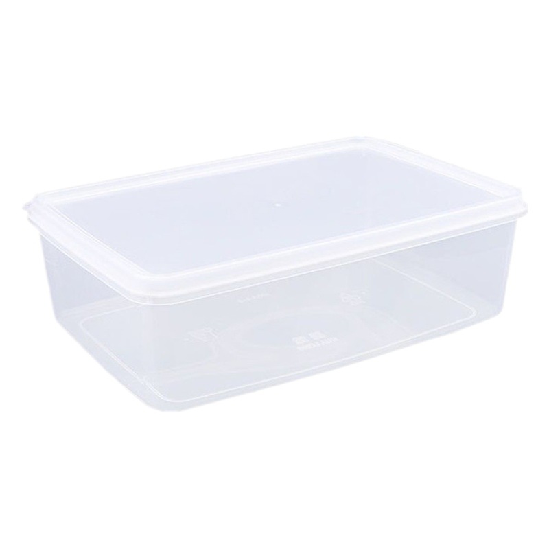 Fresh-keeping Box Plastic Transparent Box Rectangular Refrigerator Special Sealed Food Grade Kitchen Storage Box Commercial