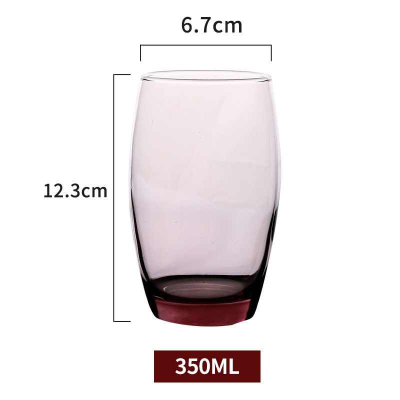 Lemeiya colorido taza de vidrio taza de beber colorido copa de vino hogar taza de jugo taza de leche taza cuadrada