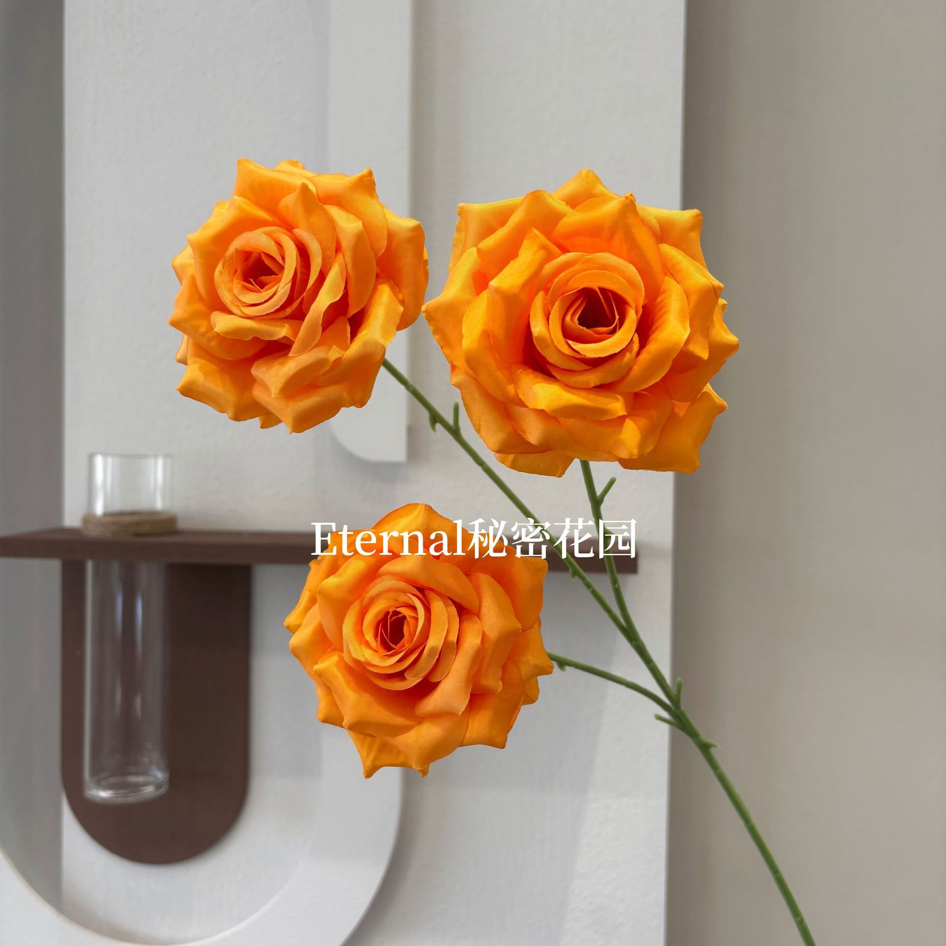 Leafless diamond rose