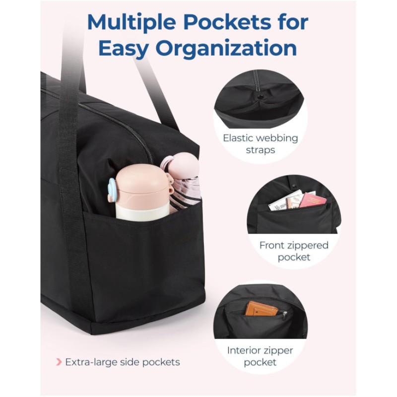 Neu Große Kapazität Kleidung Gepäck Faltbare Kurze Reisetasche Für Männer Und Frauen_voghion.com