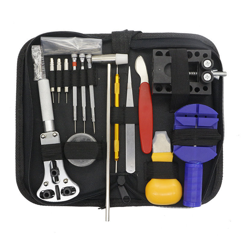 Herramientas de reparación de relojes, abridor de relojes, cubierta trasera de relojes, reparación de tres garras, cubierta abierta, reemplazo de baterías, dos garras, conjunto de abridor de relojes, Jin Ye