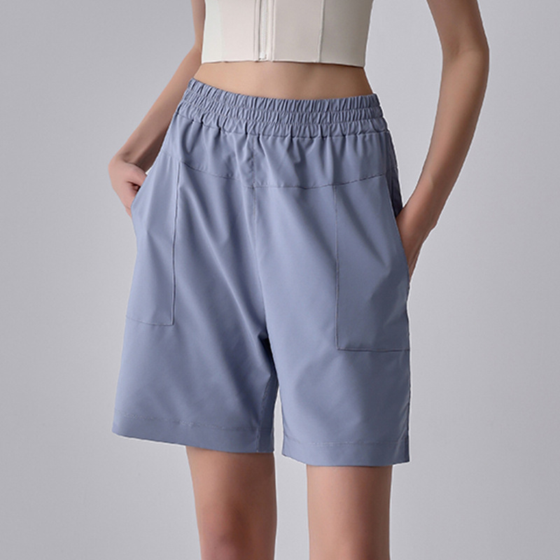 Professional Sports Shorts for Women in Summer, Loose, Quick-Drying, Anti-Exposure, Running Training, Yoga Five-Point Pants, Fitness Mid-Pants, Thin