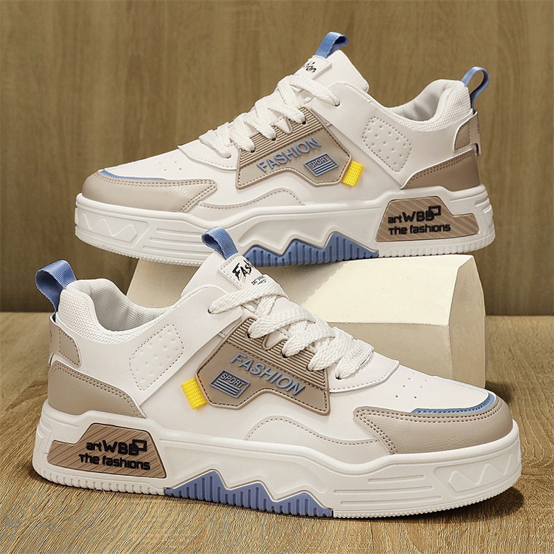 2026 primavera nuevos zapatos de hombre resbaladantes transpirables zapatos de skate casuales deportivos juveniles aumentan suela gruesa zapatos deportivos casuales