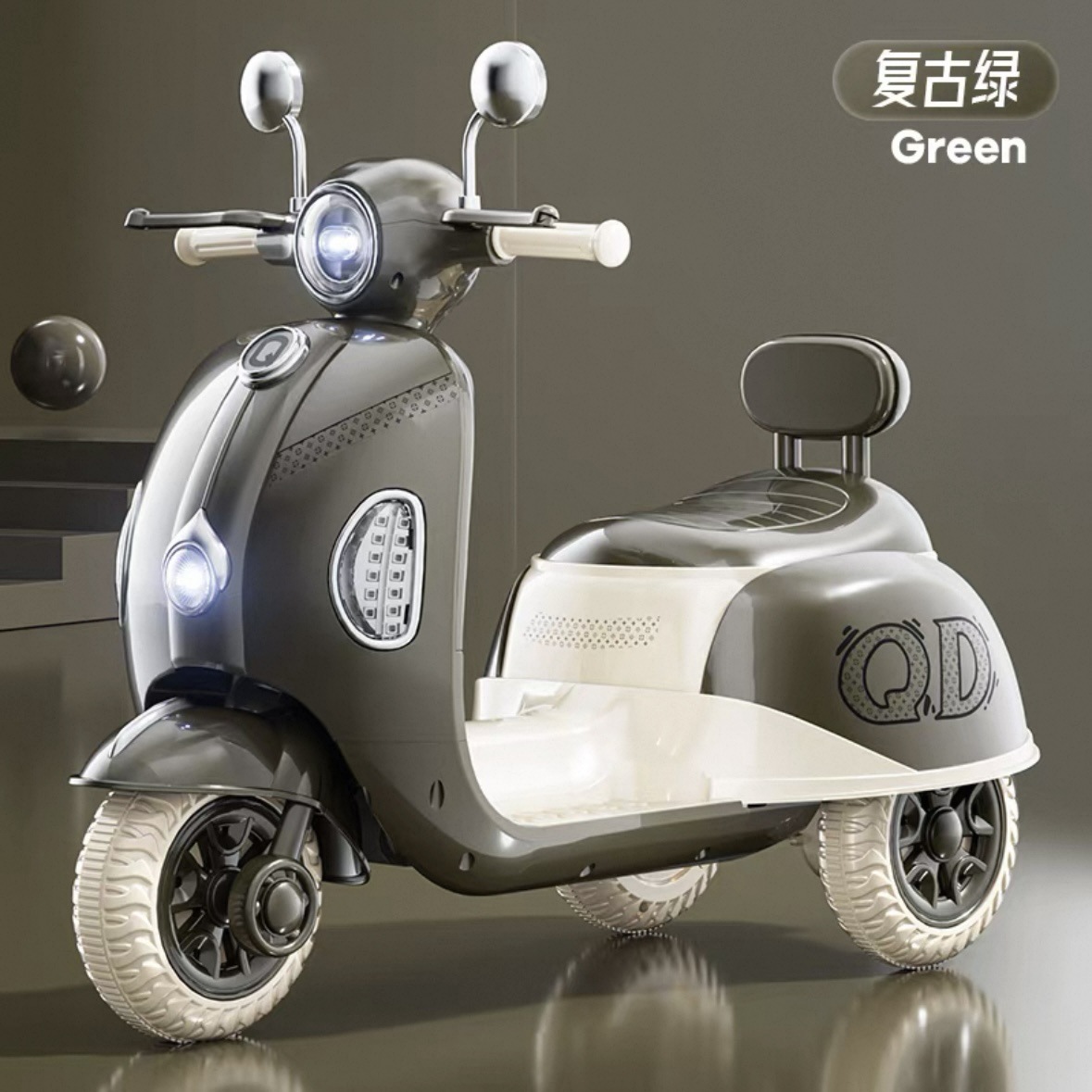 motocicleta de tricicletas para niños, pequeño mulán para niños de 1 - 3 años de edad, vehículo de equilibrio anti-rollback, patina para niños