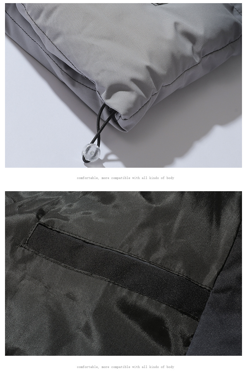 Giacca invernale imbottita in cotone da uomo, piumino con collo alto, cappotto casual ampio in cotone caldo, giacca alla moda da uomo_voghion.com