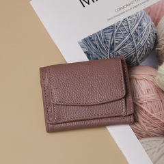 Wallet women's short cross-border Japanese style wallet student lychee pattern wallet clutch bag wallet card holder coin purse