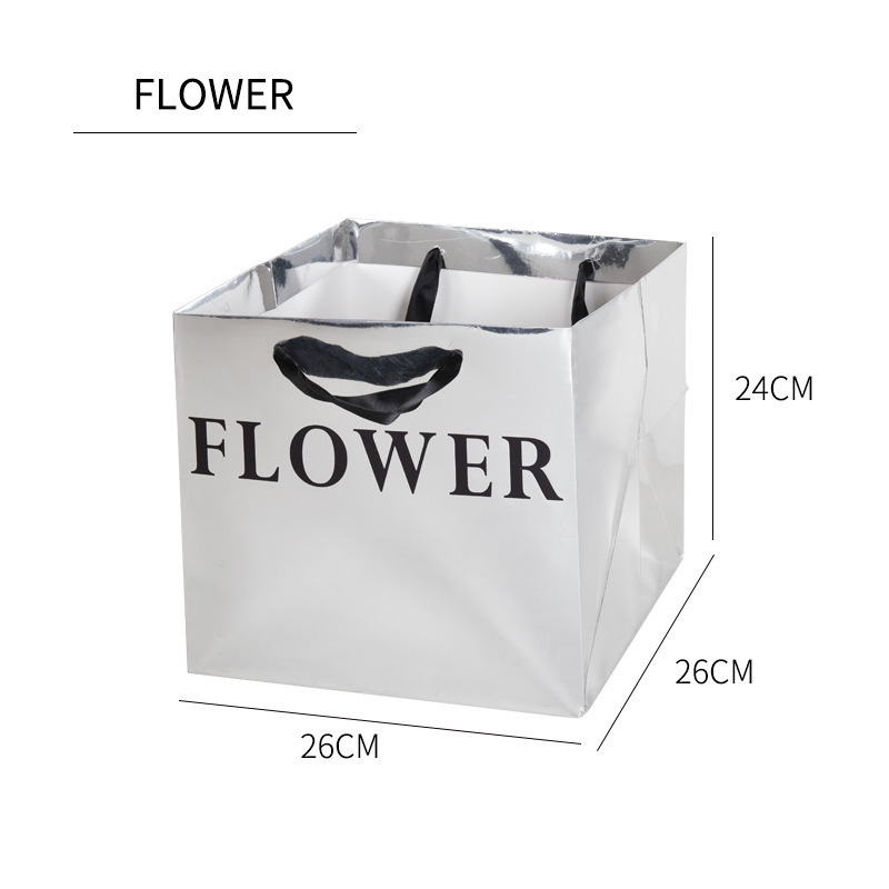 FLOWER 실버; 핸드백