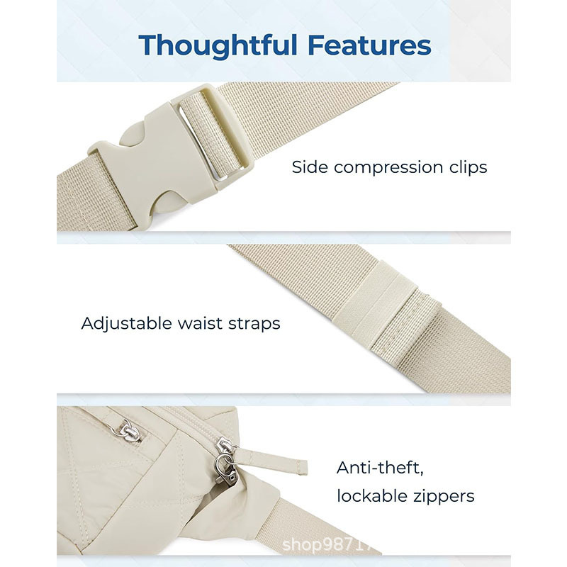 Amazon nuevo bolso de cintura de mujer, cinturón de cintura de moda, correa de hombro ajustable para caminar, correr, comprar y viajar