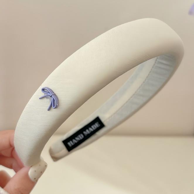 Alta calidad, lujo ligero, pequeña esponja fresca, diadema de color fino, venta al por mayor para mujer, paquete de pelo superior de cráneo alto, horquilla de lavado de cara de verano image 110