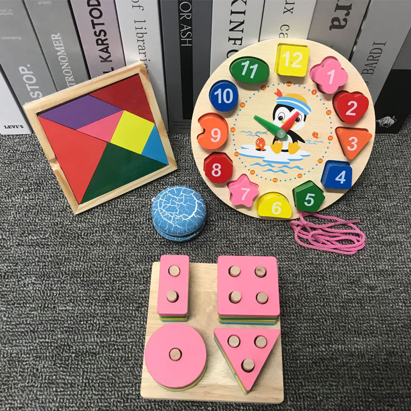 핑크 설정 열 + 시계 + 요요 + 직소 퍼즐