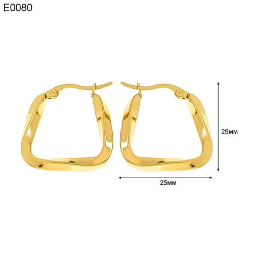 European and American ins titanium steel earrings, color fast and high-end French ear buckles, 18K stainless steel earring earrings wholesale
