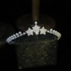 Hair accessory from pearl for bride, headband for princess, Korean style, simple and elegant design