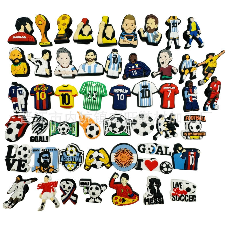 Новые футбольные спортивные отверстия для обуви цветочные аксессуары Съемная мягкая резиновая Пряжка для обуви из ПВХ трансграничная в наличии DIY декоративная пряжка