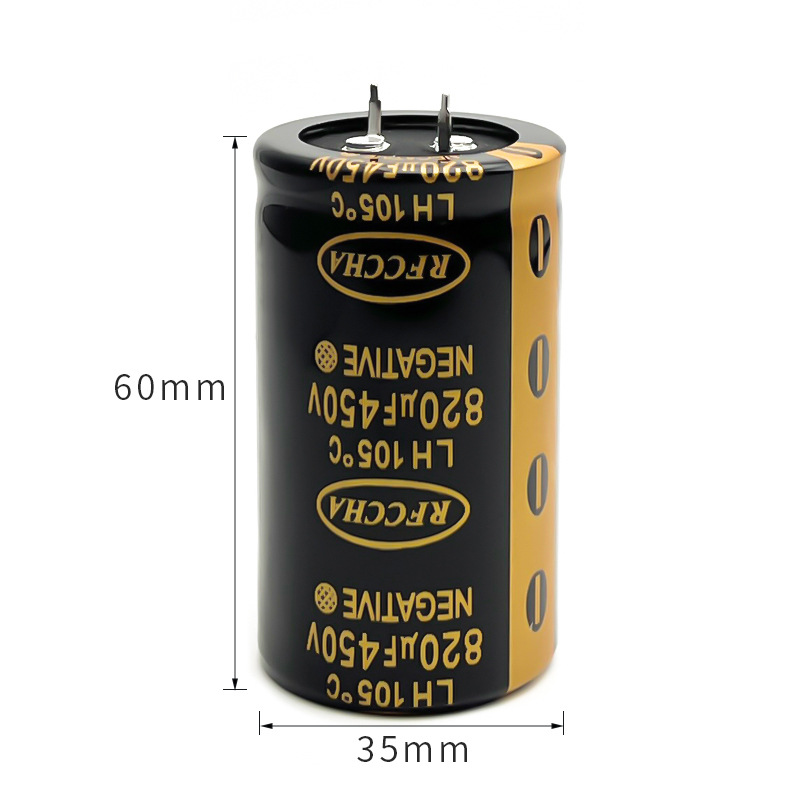 Condensador electrolítico de larga vida LH 450V820uf 35x60 5000H condensador electrolítico de baja resistencia de alta frecuencia