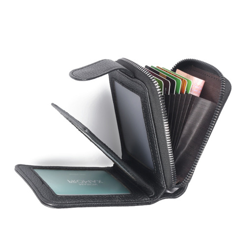 2024 new style accordion card holder men's anti-theft brush driver's license leather case wallet driving license driver's license two-in-one