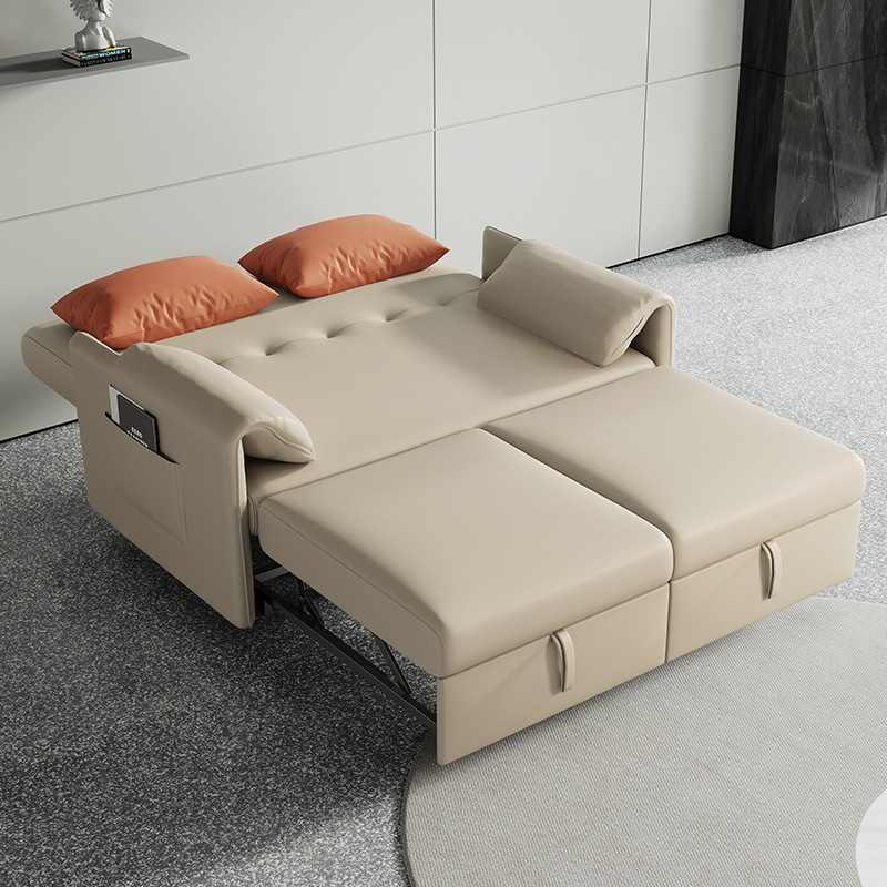Sofá cama escondida, sofá cama doble multifuncional, sofá cama de tela plegable de tecnología de doble propósito
