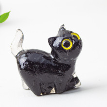 【漫步水晶猫】天然晶石手工镶嵌 动态猫咪摆件 轻奢萌宠桌面装饰