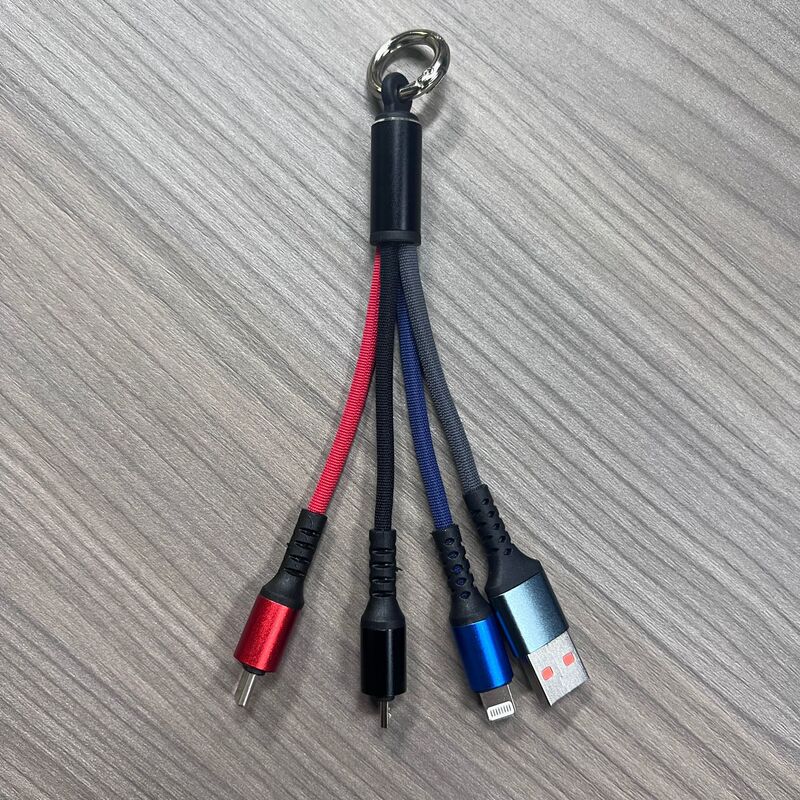 編みキーホルダー一引き三携帯電話データケーブルtypecアンドロイドP果三合一充電線クリエイティブプレゼント|undefined