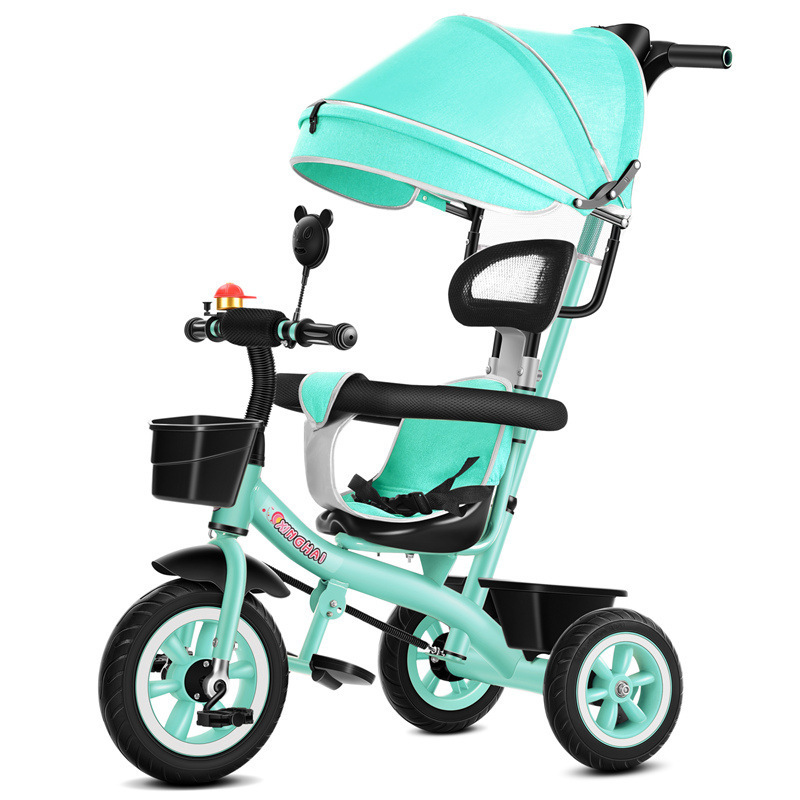 라이트 블루 티타늄 에어 푸시 핸들 가드 레일 캐노피