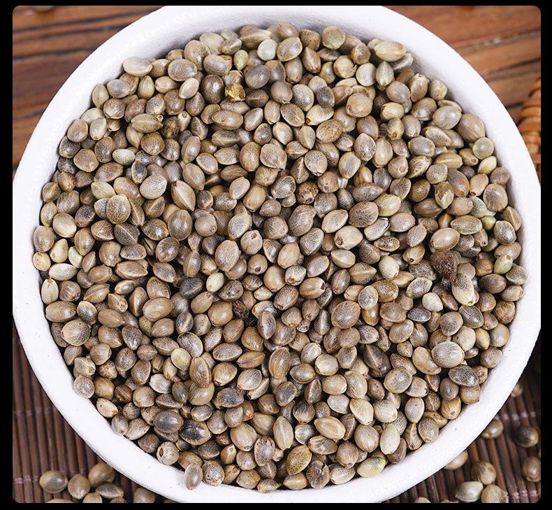 Hemp Seed (Cannabis sativa) — Huo Ma Ren Dried Food Herb, 500g in use