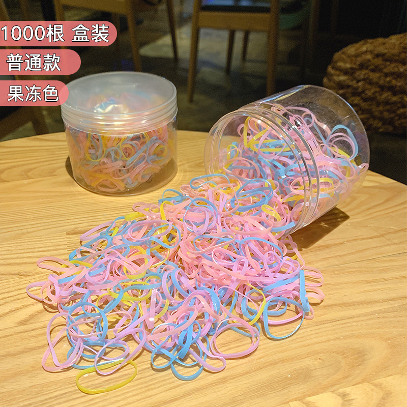 髪を結ぶためのカラフルな使い捨てゴムバンド、高弾性、耐久性、髪を傷つけない、女の子の帽子、ベビーヘアバンド、ヘアロープ|undefined