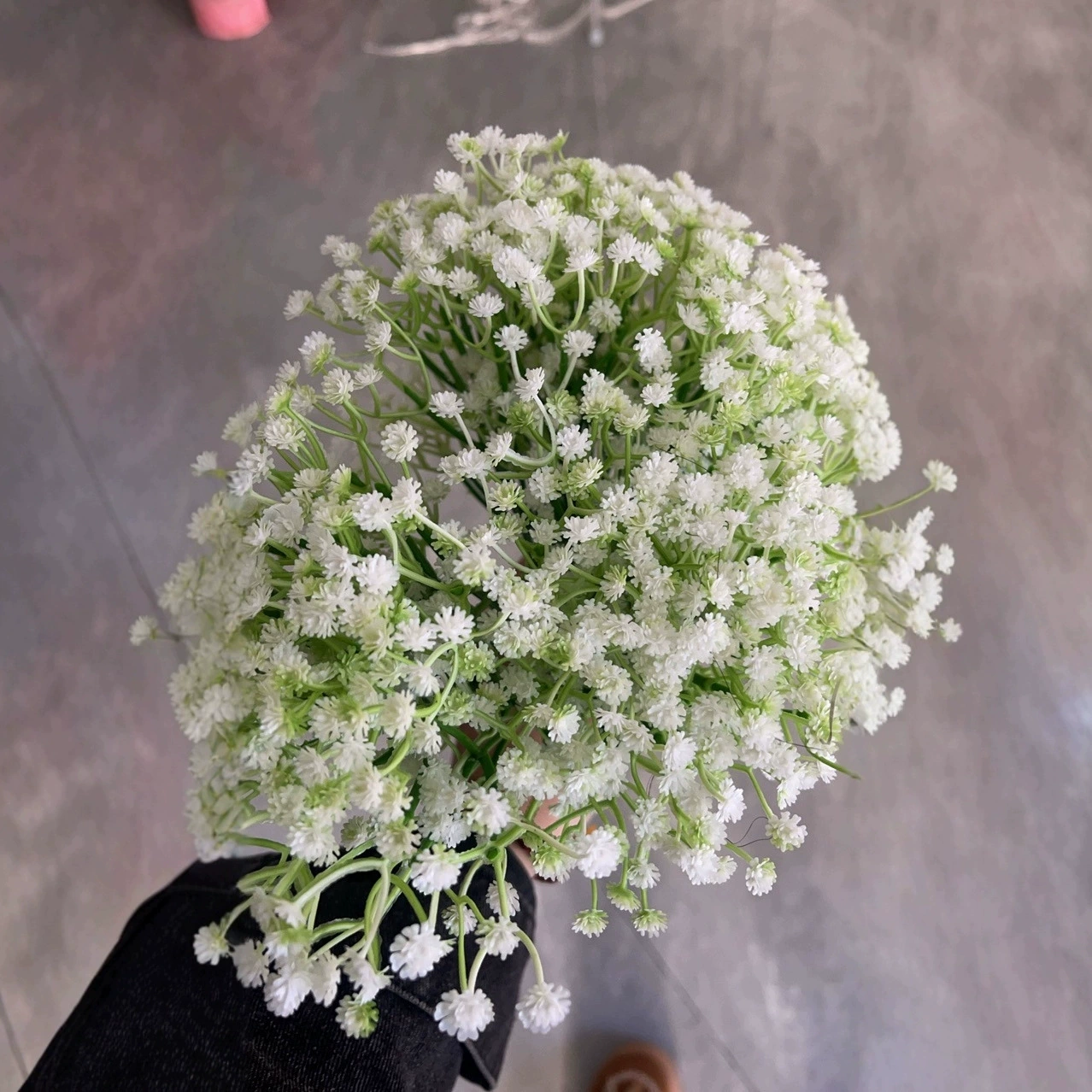 Набор для свадебного декора с имитацией гипсофилы, букет невесты, цветочная композиция для гостиной, оптовая продажа пластиковых цветов