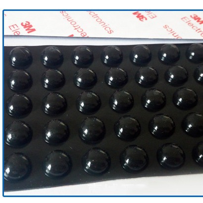 厂家供应直径10mm厚硅胶3M自粘脚垫防滑防震填充胶垫减震静音