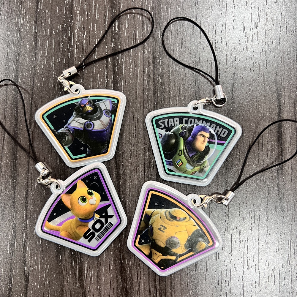 CMYK彩印PVC高亮反光挂件 DIY图案设计反光挂饰 儿童书包反光挂件