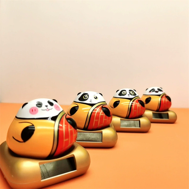 Солнечные украшения качающаяся голова кукла панда мультфильм кукла подарок Дети трансграничный интерьер Креативный интерьер автомобиля