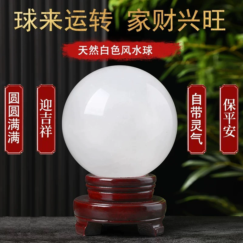Natural water, natural ore, white white crystal, for luck