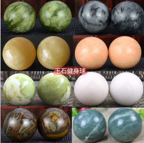 Wholesale of jade fitness handballs, massage and health care Nuwa stone fitness balls, source of ten-yuan jade stalls