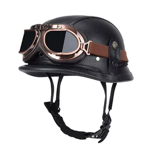 German Style Half Helmet Cruiser Retro Motorcycle Helmet