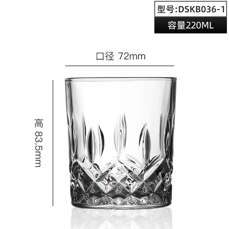 Relieve al por mayor tazas clásicas tazas de whisky tazas de cerveza tazas de vidrio creativas tazas de bebida tazas de agua