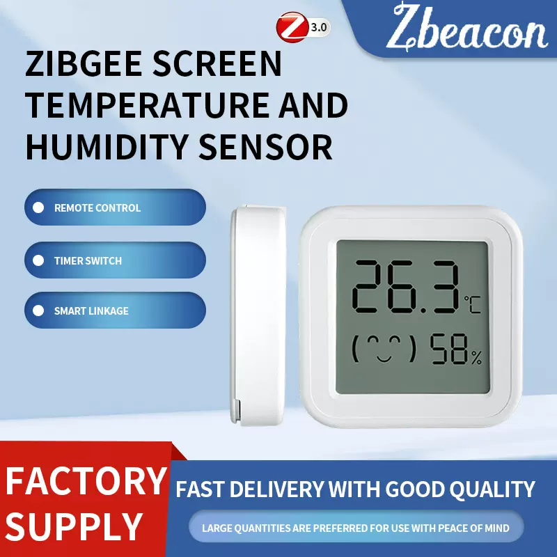 Zibgee 温湿度传感器室内家用小巧便捷数字式智能温湿度感应器