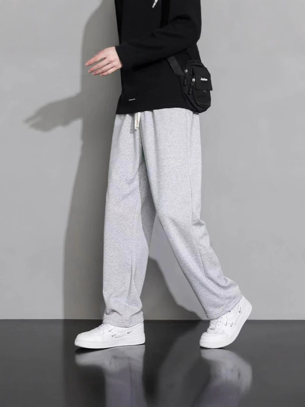 シャツ、服、ストレートルーズスウェットパンツ、メンズ秋韓国ファッション、シンプルなドレープ、スポット卸売外国貿易カジュアルパンツ|undefined