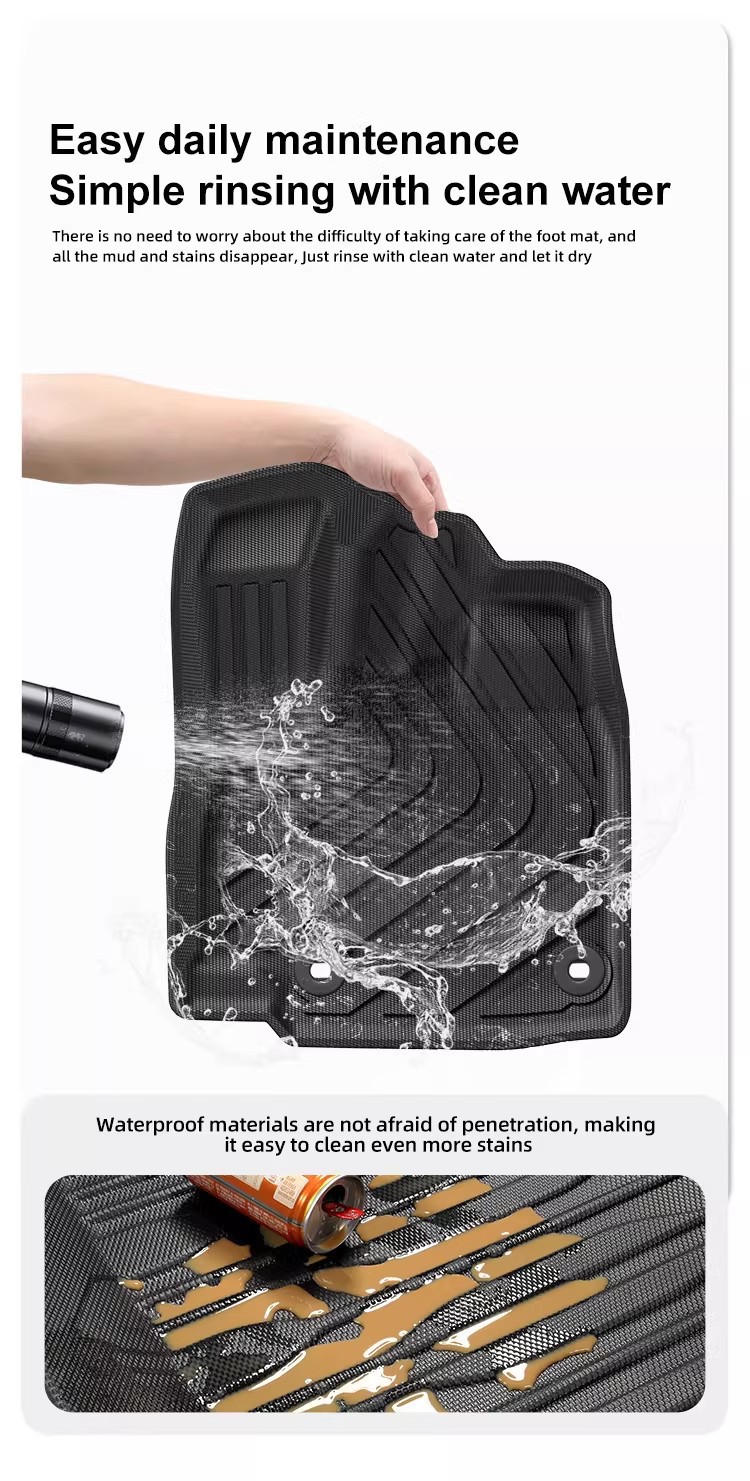 Suitable for 16-24 Honda Freed Right-Hand Drive Cars, Waterproof and Environmentally Friendly Floor Mats, Full Tpe Custom Car-Specific Floor Mats