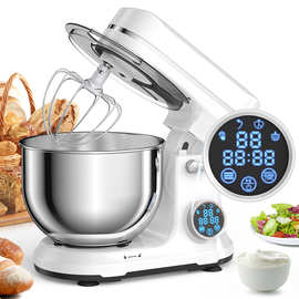 外贸跨境厨师机直流静音和面机5L智能和面机打蛋机搅面机mixer