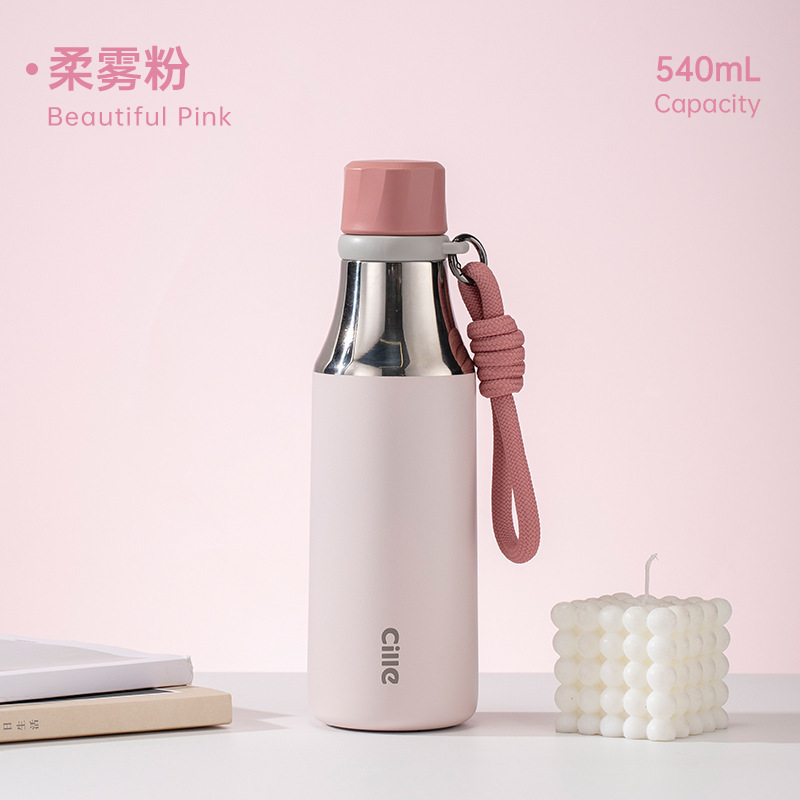 希乐矿泉水瓶式保温杯保冷杯大容量便携水杯吸管杯子女礼物学生杯|undefined